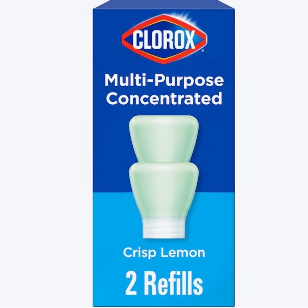 2pc CLOROX MULTI PURPOSE CONCENTRATED CRISP LEMON REFILL